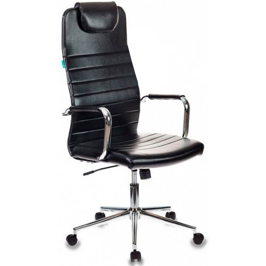 KB-9/ECO Кресло для руководителя  Бюрократ, обивка иск. кожа (Чёрный)