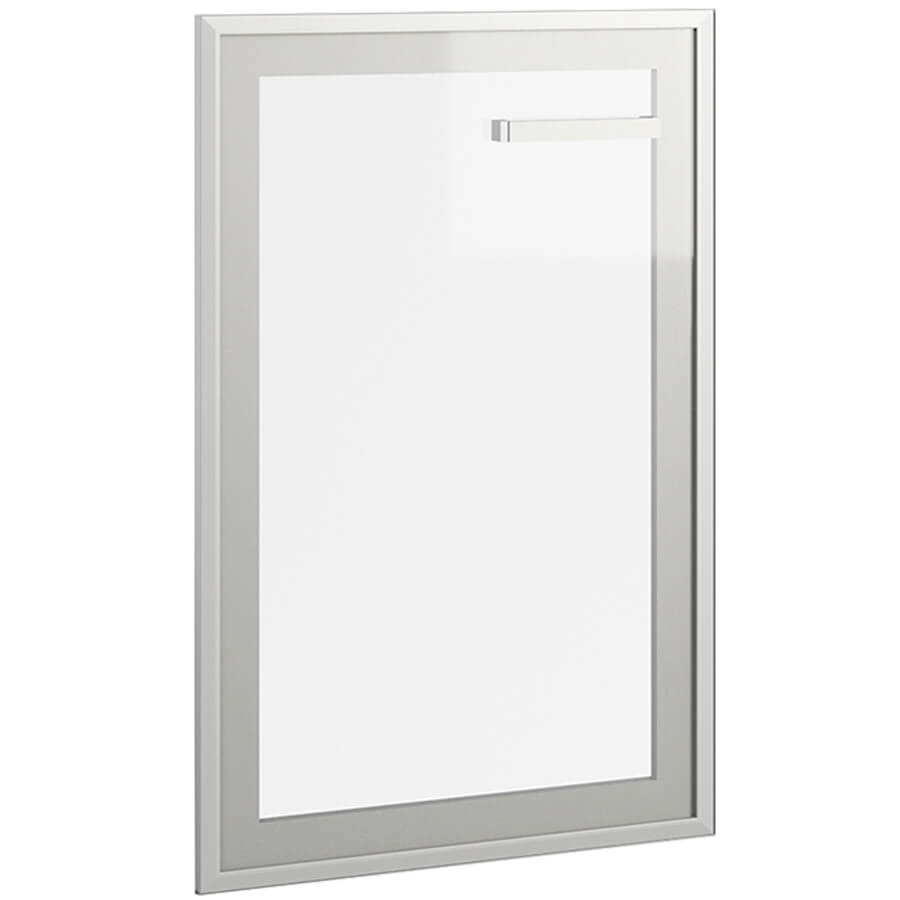 Gr-03.1L Дверь стеклянная в рамке МДФ Мебель Стиль Grand (Стекло прозрачное)