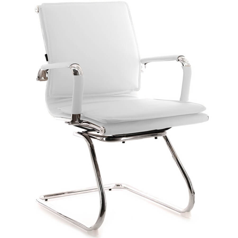 NEREY CF Кресло для посетителя  EVERPROF, обивка иск. кожа (Белый) NEREY CF Кресло для посетителя  EVERPROF, обивка иск. кожа (Белый)