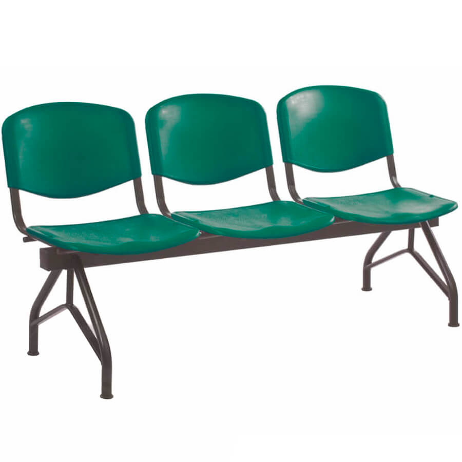 САНТОС СМ 85/3-03 Многоместная секция  COMFORUM, обивка пластик (Зелёный)