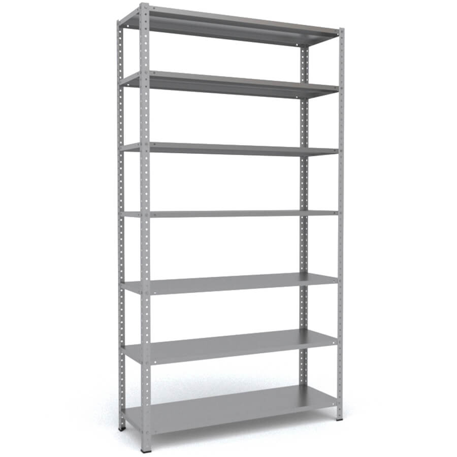 MS-220x120x40 Металлический стеллаж ПРОМЕТ, 7 (Серый полуматовый (RAL 7038))