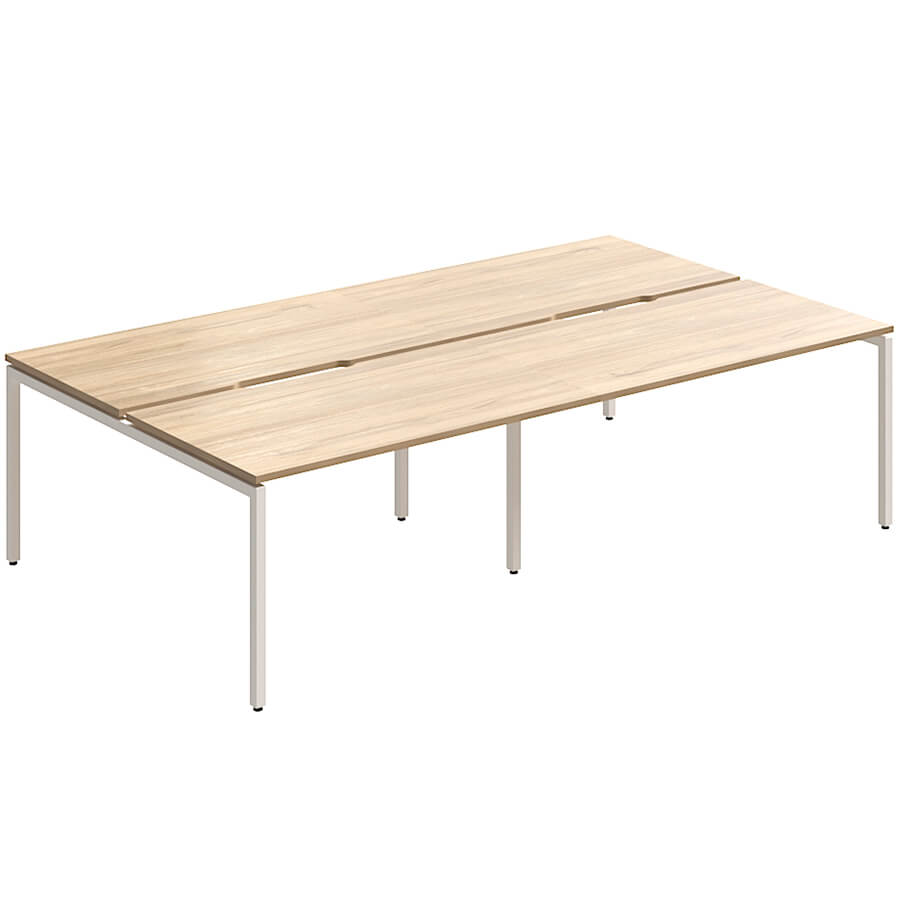 RP-3.2(x4)+F-57 Стол на металлокаркасе Мебель Стиль Rio Project (Швейцарский вяз MS)