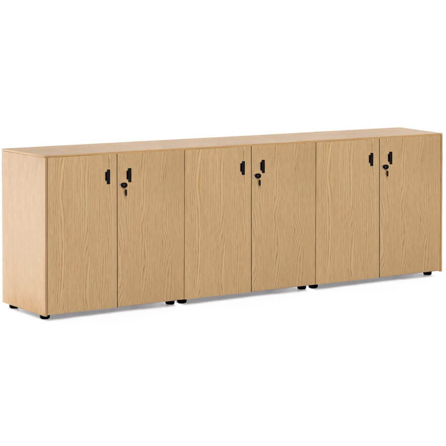 101 722 07 Шкаф Profoffice Exe (Дуб светлый/Чёрный)