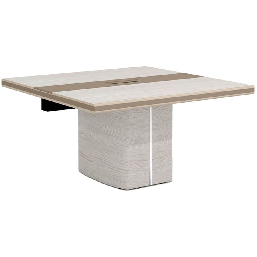 NT-280.1 Расширительный модуль конференц–стола Мебель Стиль New.Tone (Дуб серебристый / стоун)