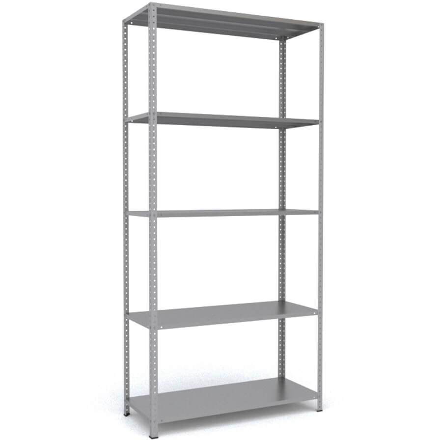 MS-255x120x50 Металлический стеллаж ПРОМЕТ, 5 (Серый полуматовый (RAL 7038))