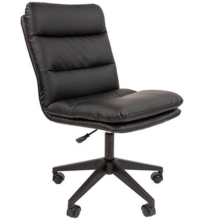 919 Кресло для персонала  Chairman, обивка экокожа (Чёрный)