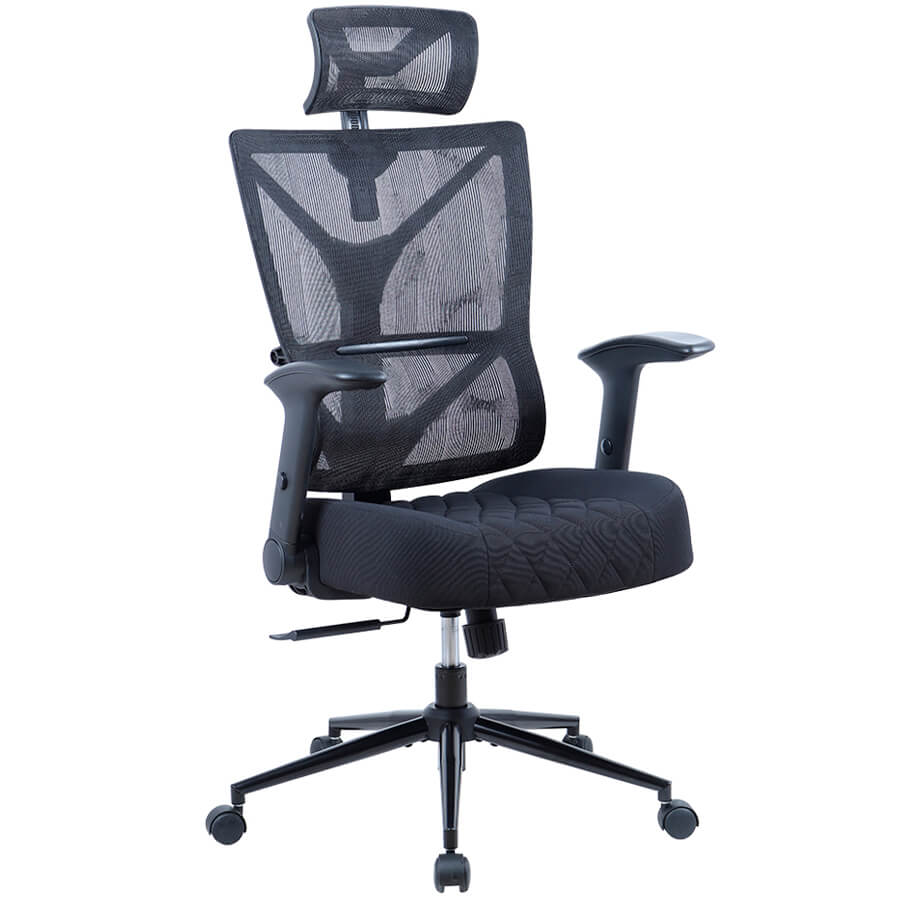 CH566 Кресло для руководителя  Chairman, обивка комбинированный (Черный) CH566 Кресло для руководителя  Chairman, обивка комбинированный (Черный)