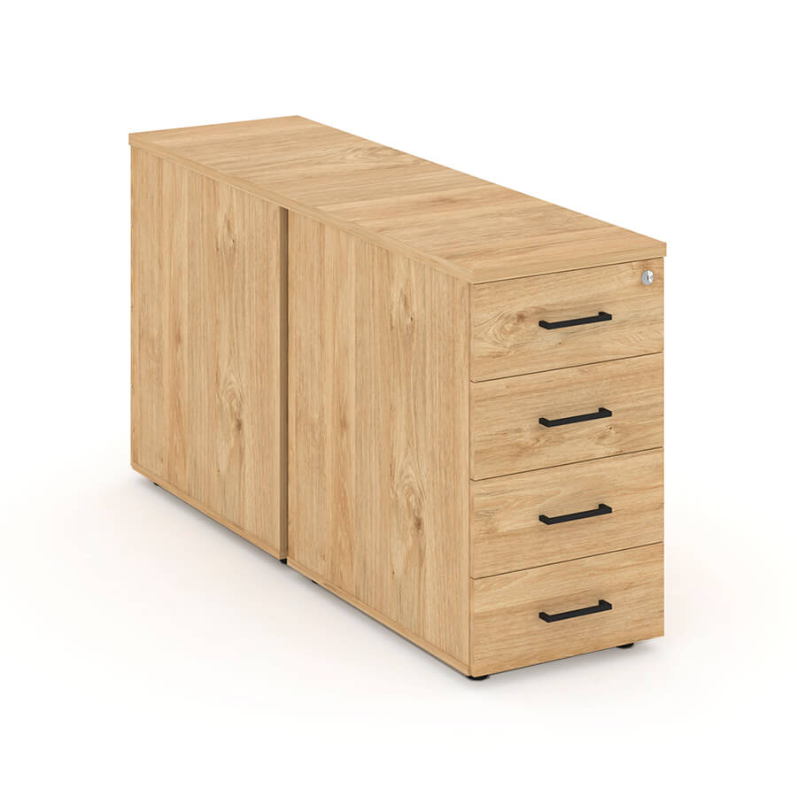 SN.TOP-011 Тумба опорная / приставная RIVA Style Project (Тиквуд Светлый)