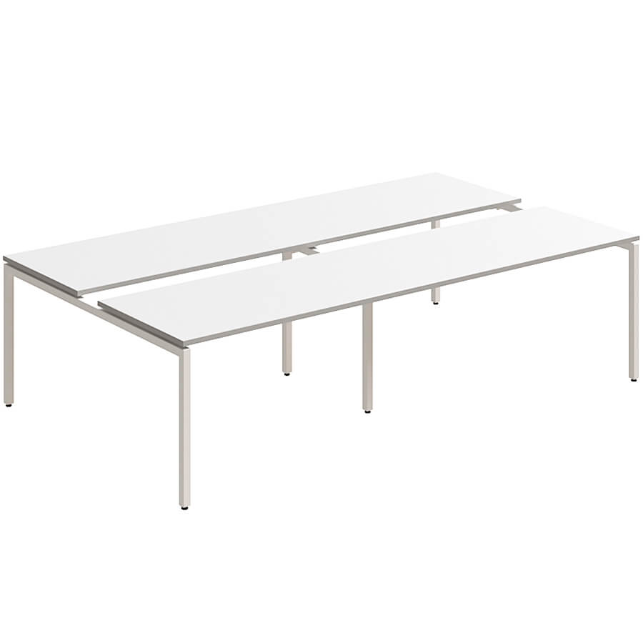 RP-5(x2)+F-57 Двойной конференц-стол Мебель Стиль Rio Project (Белый MS)