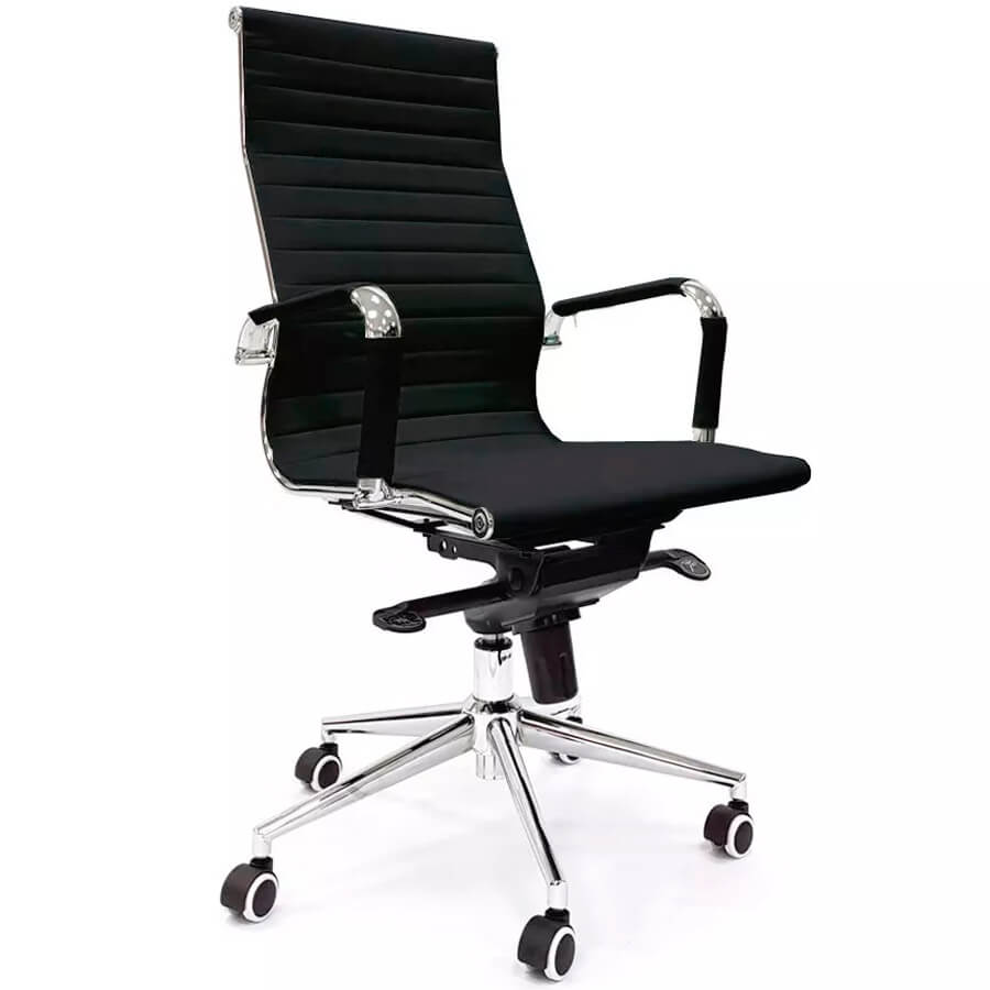 RT-03Q Кресло для руководителя  Евро Офис, обивка иск. кожа (Чёрный) RT-03Q Кресло для руководителя  Евро Офис, обивка иск. кожа (Чёрный)