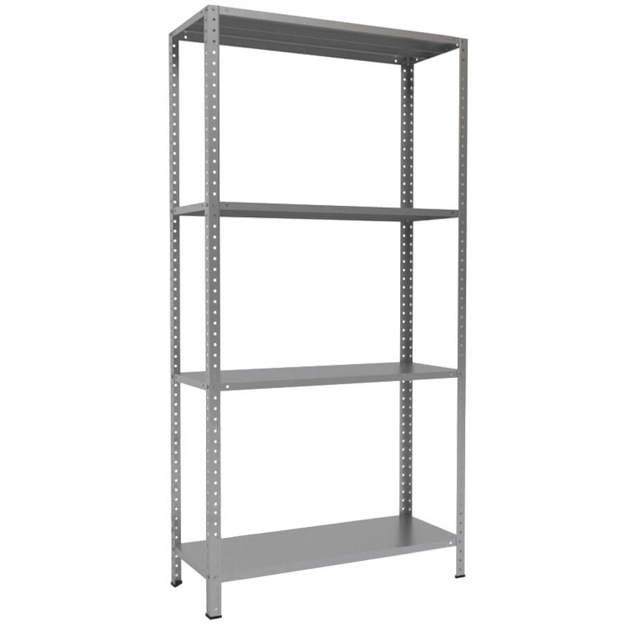 MS-200x100x40 Металлический стеллаж ПРОМЕТ, 4 (Серый полуматовый (RAL 7038))