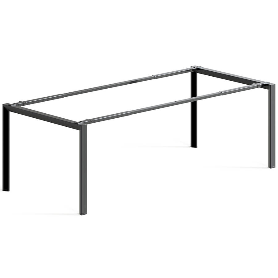 DF-136-02 (Black) Металлокаркас для стола 1590-2190х990х725 мм. Агат (Чёрный)