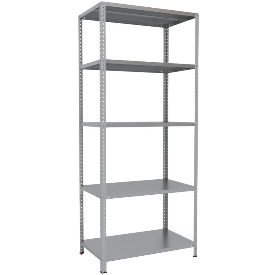 250x100x60 Металлический стеллаж MS HARD, 5 (Cерый полуматовый (RAL 7038))