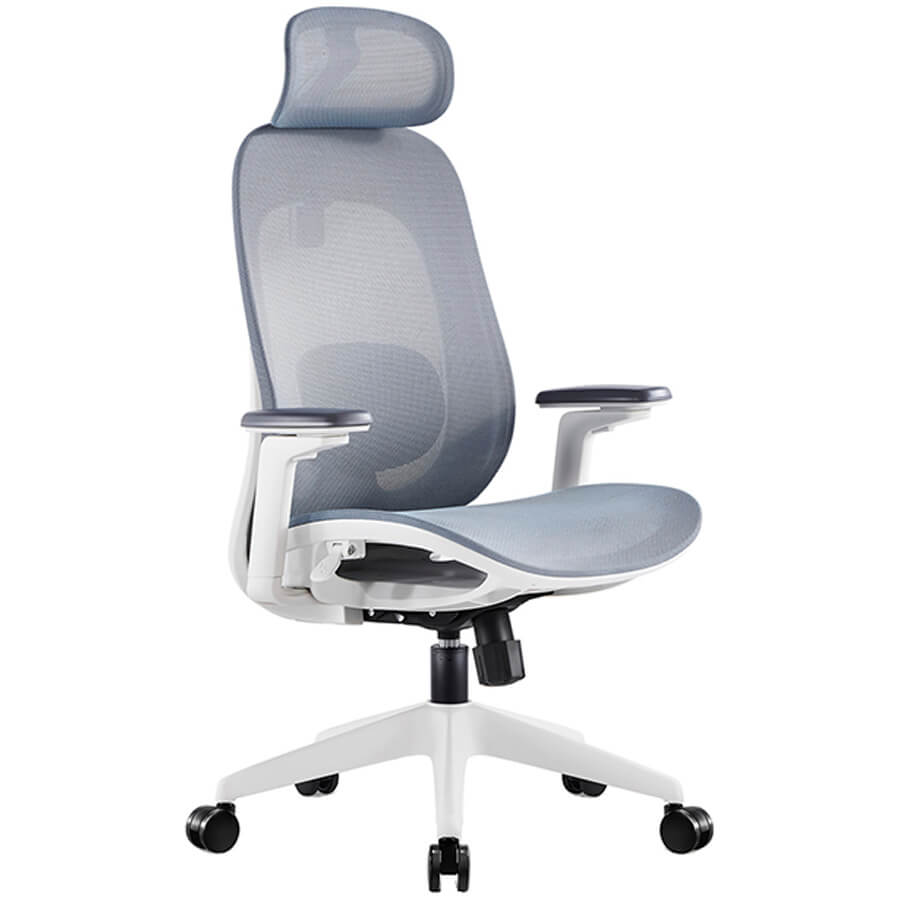 7213B-2 Кресло для руководителя  Евро Офис, обивка сетка (Голубой MT81-9)