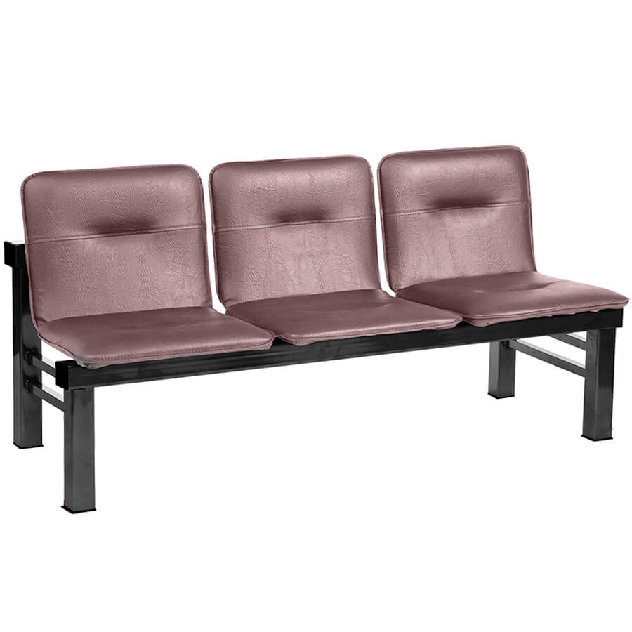 ТАМЕРЛАН СМ 106М-03 Многоместная секция  COMFORUM, обивка экокожа (Коричневый)