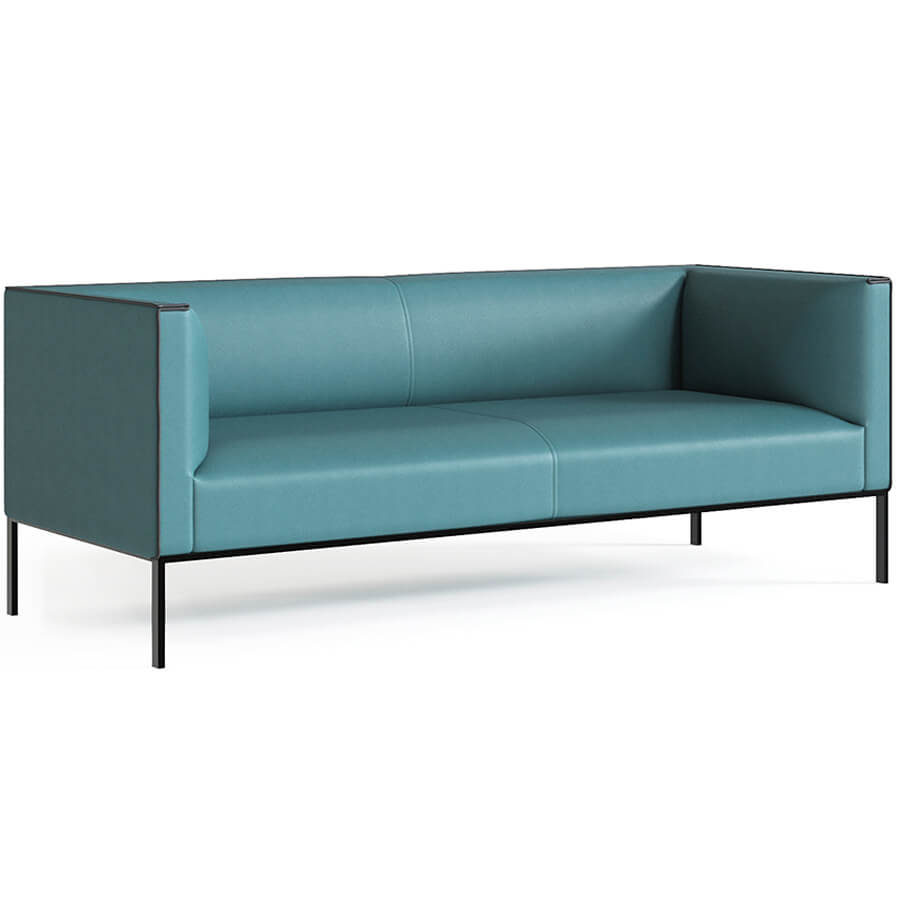 Ба-3 Диван трехместный Барселона (Зелено-синий (Enzo 765))