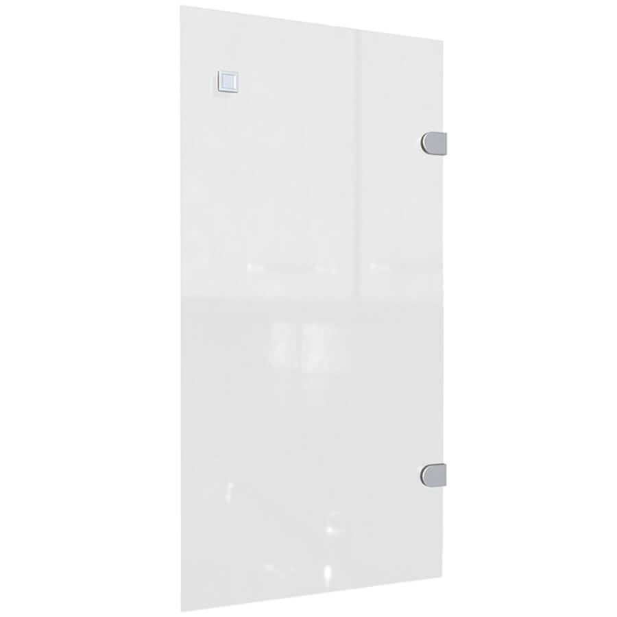 R-01.1 Дверь стеклянная Мебель Стиль Rio Base (Прозрачный+алюминий матовый)