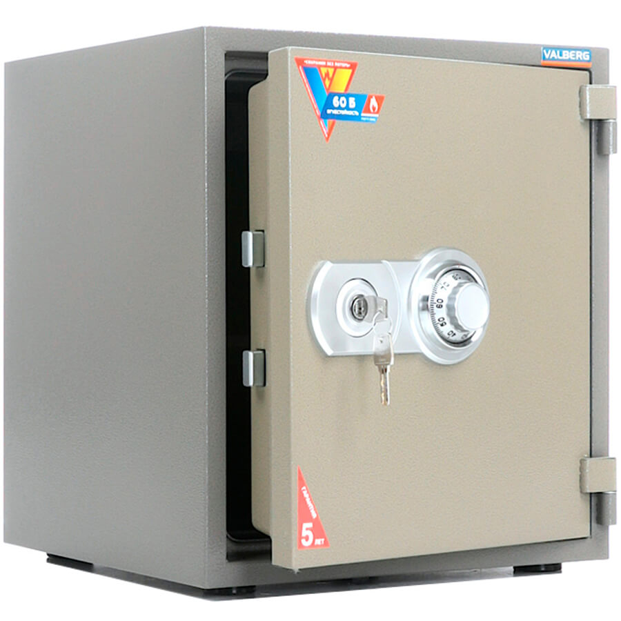 FRS 51 CL Огнестойкий сейф ПРОМЕТ, механический кодовый + ключевой (Молотковая эмаль - коричневая)