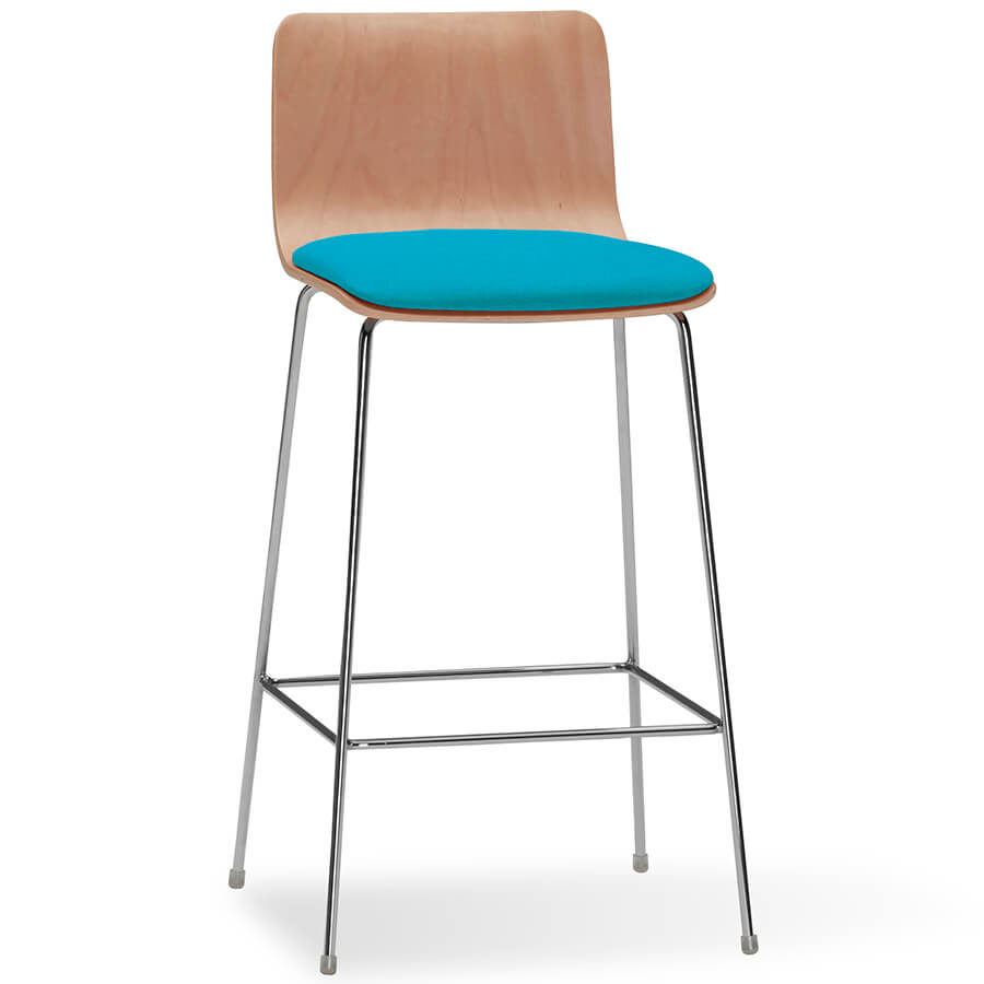 CH0023SCZ Кресло для посетителя BARSTOOL PLUS Fursys, обивка ткань (Голубой)