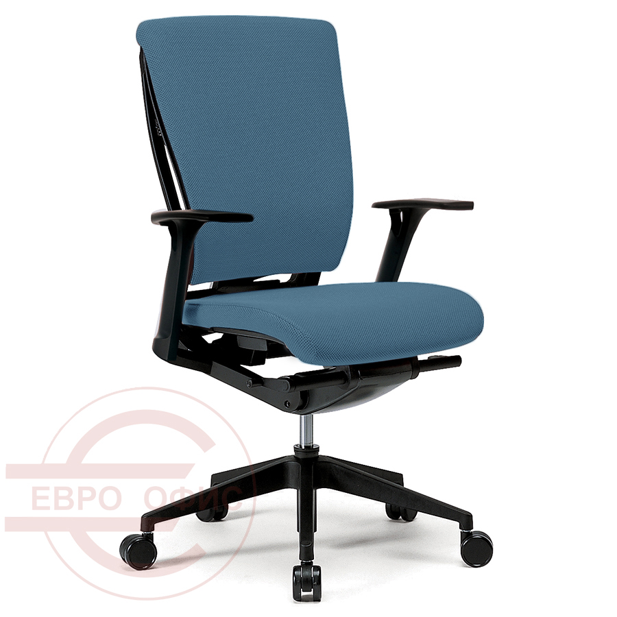 CH4100AZ Кресло для персонала REPLY Fursys, обивка ткань (Голубое (634))