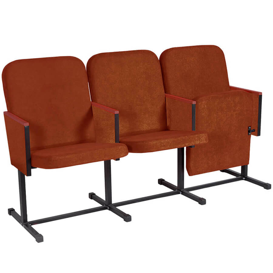 РИМ 2М Театральное кресло COMFORUM, обивка ткань (Коричневый)