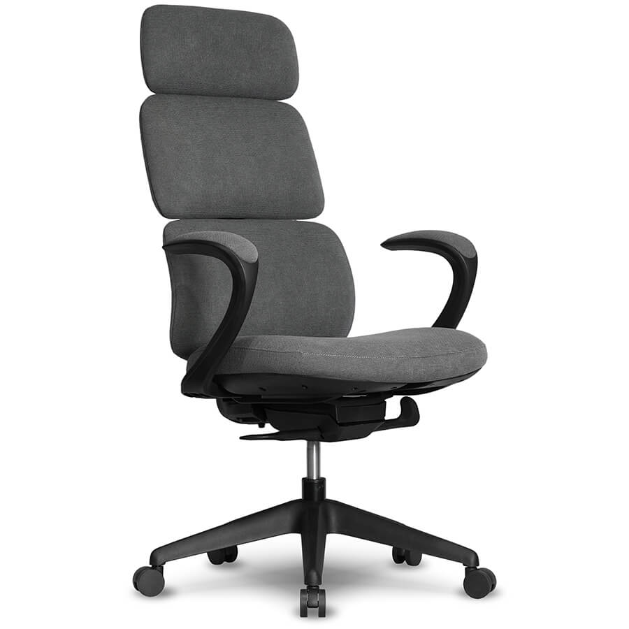 7252B-1 Кресло для руководителя  Евро Офис, обивка ткань (Черный MT08-1)