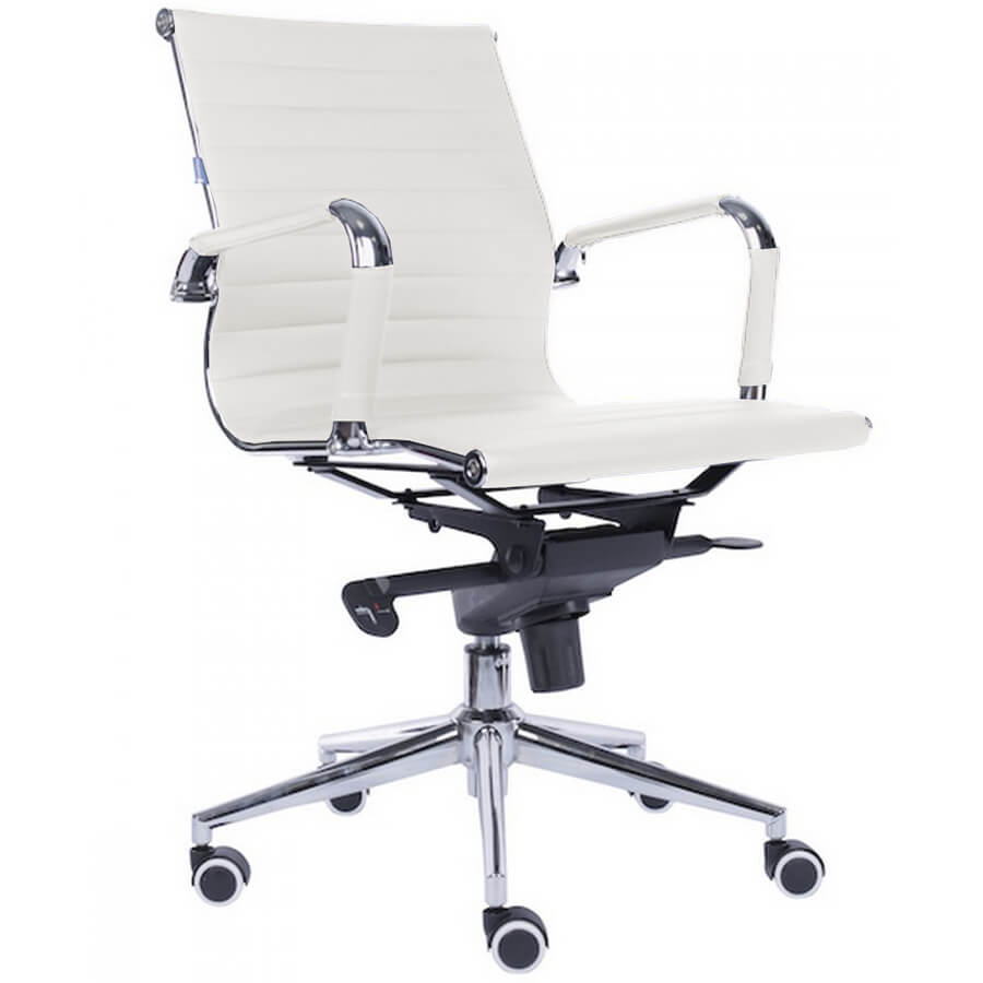 LEO M Кресло для персонала  EVERPROF, обивка иск. кожа (Белый) LEO M Кресло для персонала  EVERPROF, обивка иск. кожа (Белый)