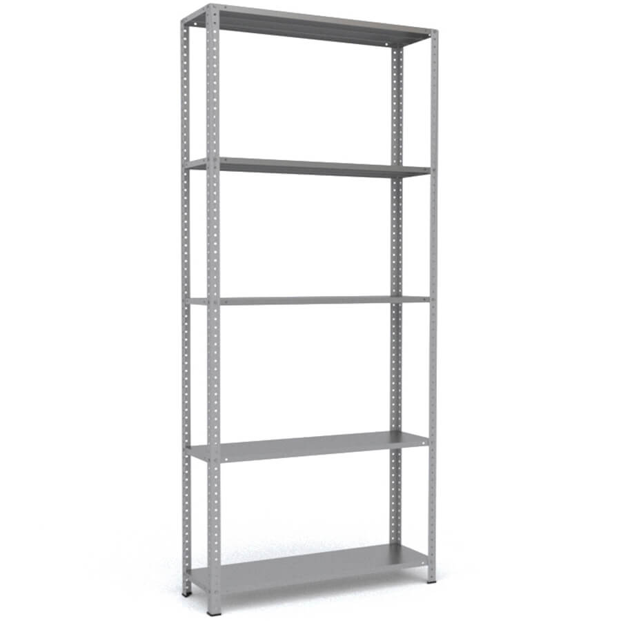 MS-255x120x30 Металлический стеллаж ПРОМЕТ, 5 (Серый полуматовый (RAL 7038))