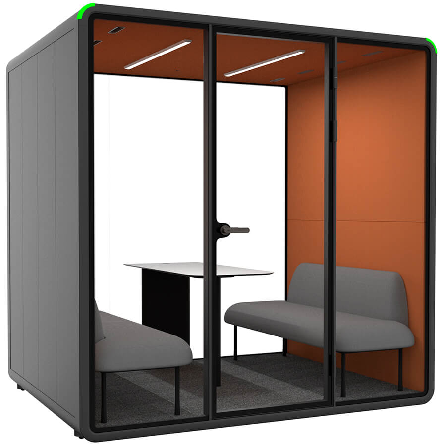 ZB-04 L Акустическая кабина (без опций) ZUM, HECOR (Оранжевый HY-5005, Серый S-06)
