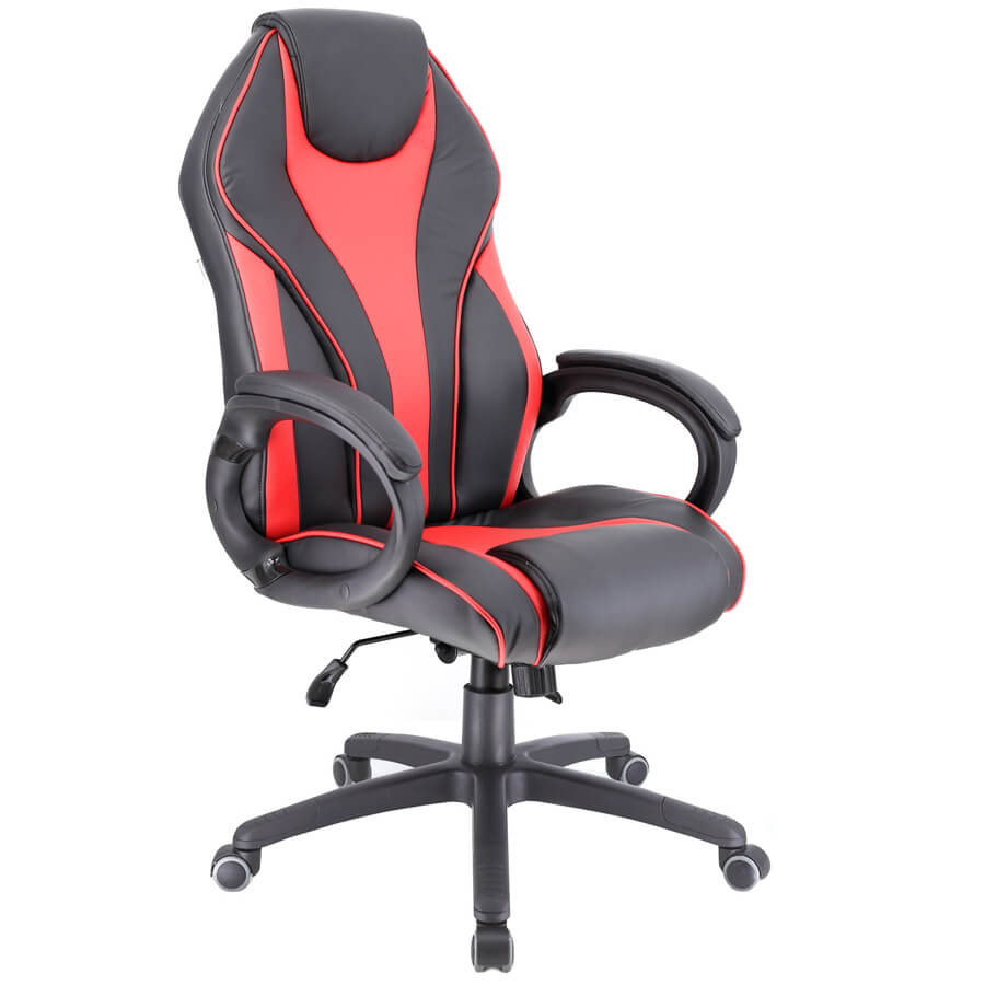 Wing TM Геймерское кресло  EVERPROF, обивка иск. кожа (Черный / вставки красные) Wing TM Геймерское кресло  EVERPROF, обивка иск. кожа (Черный / вставки красные)