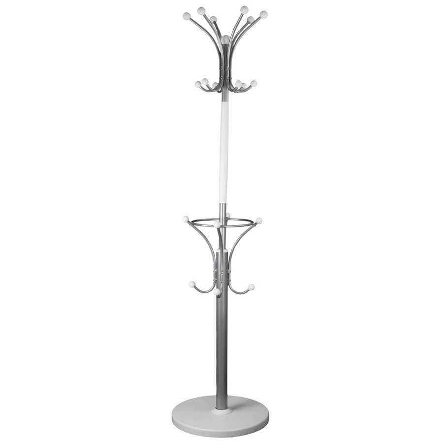 Д 2 Вешалка напольная Мебелик (Металлик / белый) Д 2 Вешалка напольная Мебелик (Металлик / белый)