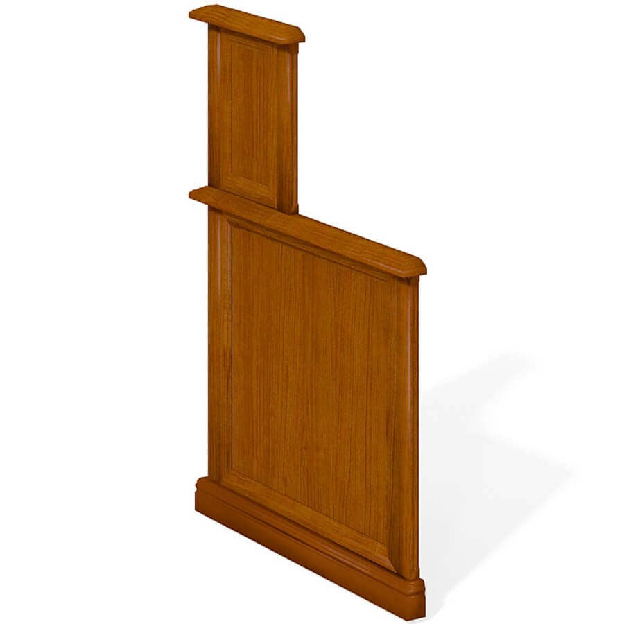 ПК-ВР-БКР115Х87Л Боковая панель левая ФЕЛИКС Версаль (Орех Орвието)