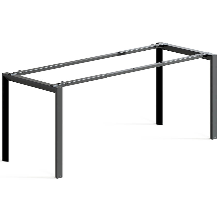 DF-136-01 (Black) Металлокаркас для стола 1190-1790х690х725 мм. Агат (Чёрный)