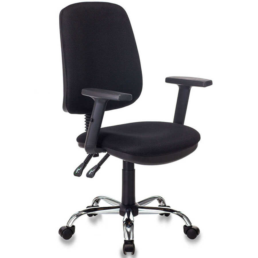 T-620SL Кресло для персонала  Бюрократ, обивка ткань (Чёрное (TW-11))