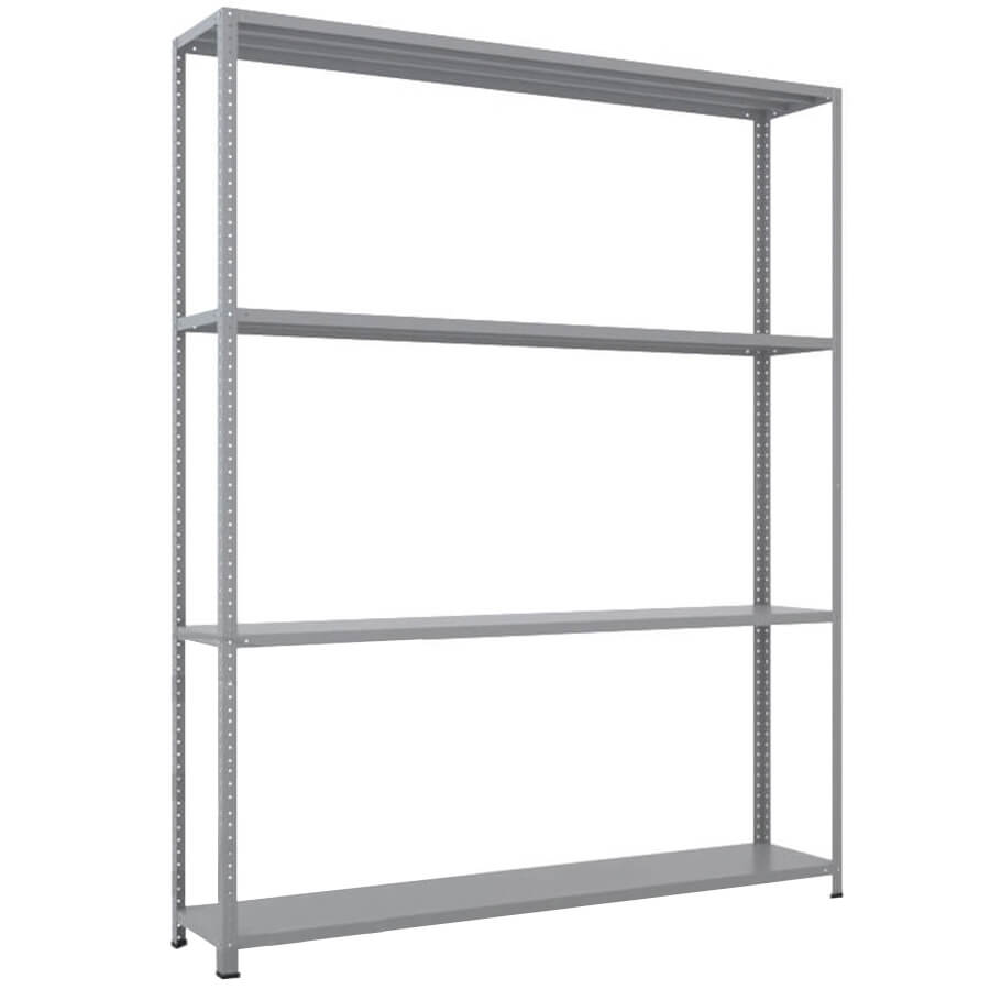 MS-200x150x30 NEW Металлический стеллаж ПРОМЕТ, 4 (Серый полуматовый (RAL 7038))