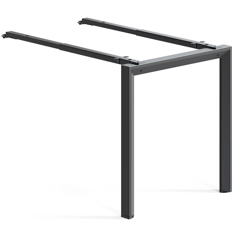 DF-136-04 (Black) Металлокаркас для приставки Евро Офис Агат (Черный)