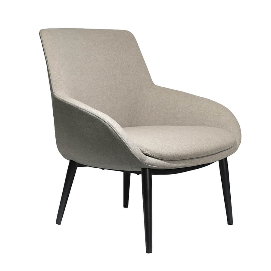 VIP059 Кресло лаунж  Евро Офис, обивка ткань (Серый)