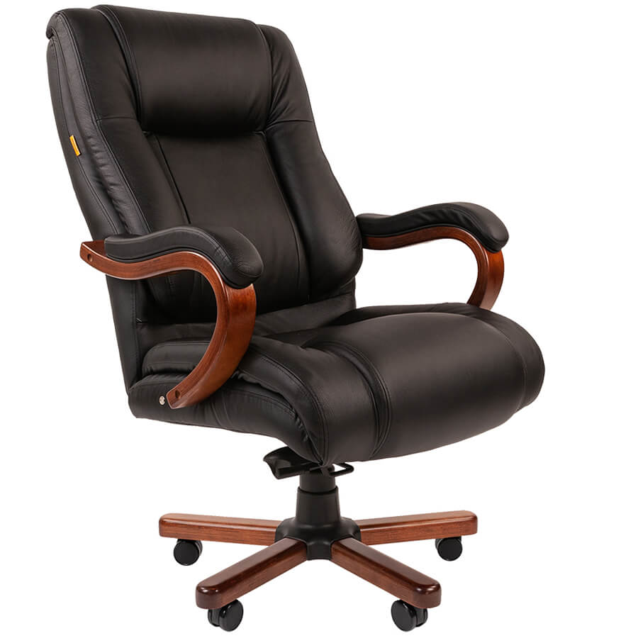 503 Кресло для руководителя  Chairman, обивка кожа (Чёрный) 503 Кресло для руководителя  Chairman, обивка кожа (Чёрный)