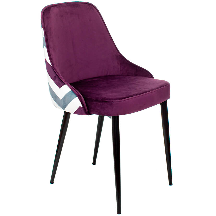 KF-5 Стул для посетителя  Бюрократ, обивка ткань (Фиолетовый ZIG-VIOLET)