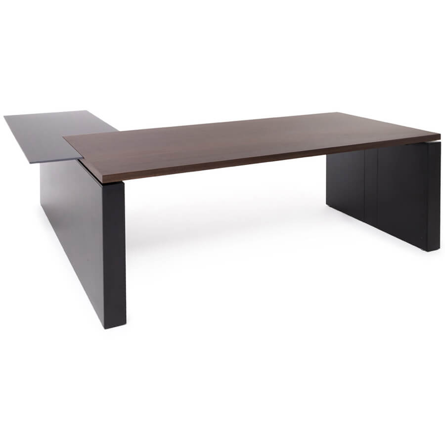 104 103 dx Стол письменный Profoffice RENZ (Эвкалипт / черный)