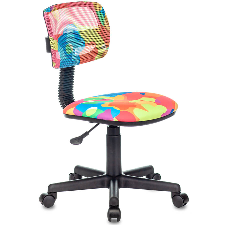 CH-299/ABSTRACT Кресло детское  Бюрократ, обивка сетка / ткань (Мультиколор)