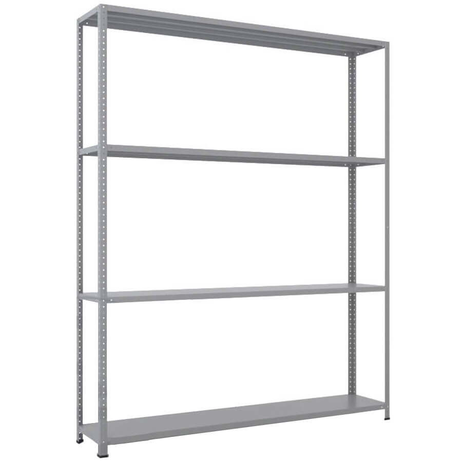 MS-185x150x30 NEW Металлический стеллаж ПРОМЕТ, 4 (Серый полуматовый (RAL 7038))