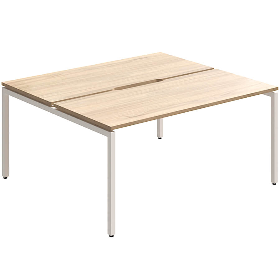 RM-2.2(x2)+F-46 Стол на металлокаркасе Мебель Стиль Rio Project (Швейцарский вяз MS)