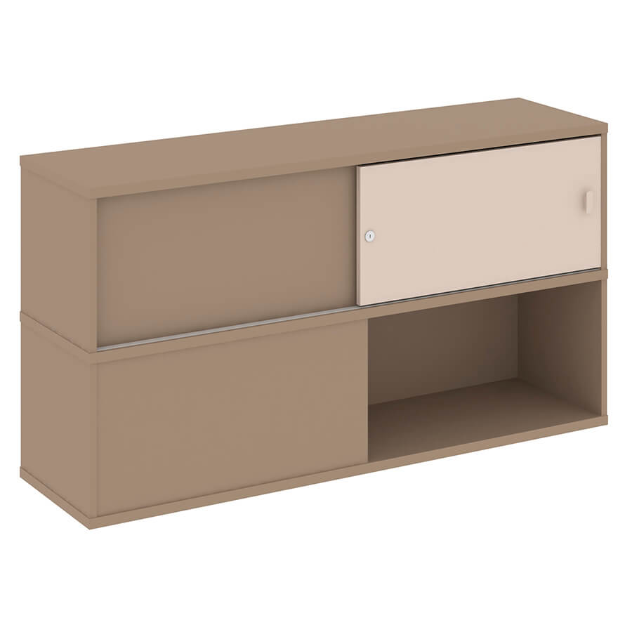 ES.NV-6.1 Надставка на две тумбы высокая RIVA Estetica (Латте/Капучино)