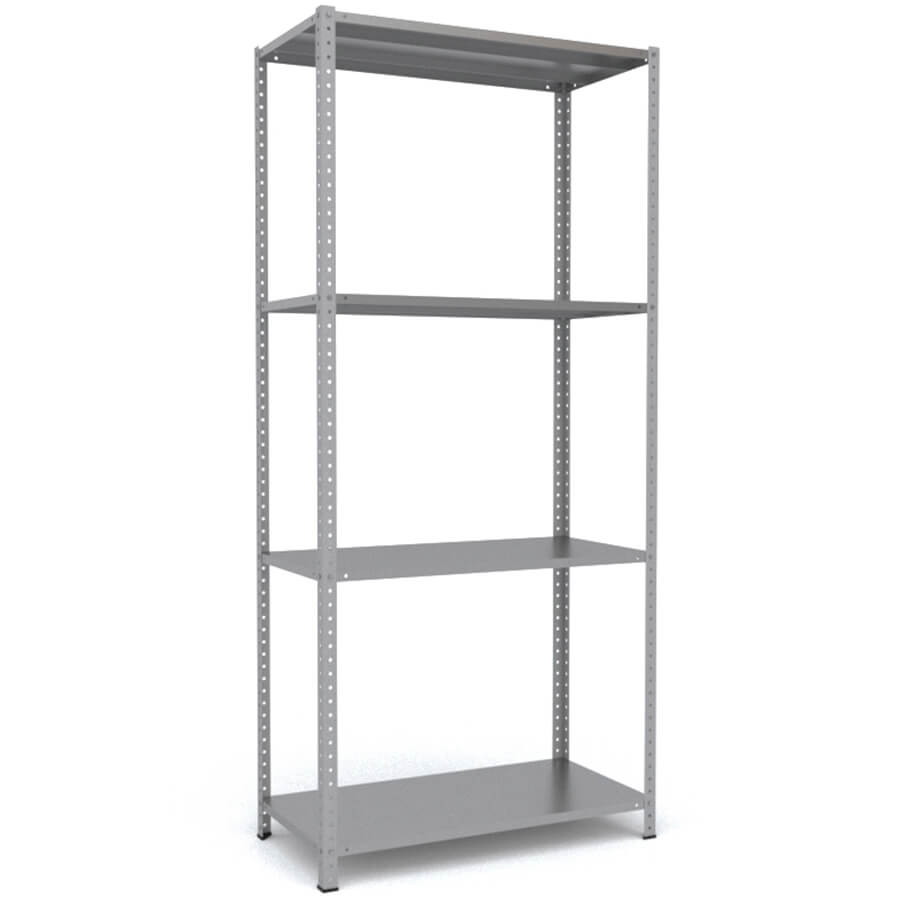 MS-220x100x50 Металлический стеллаж ПРОМЕТ, 4 (Серый полуматовый (RAL 7038))