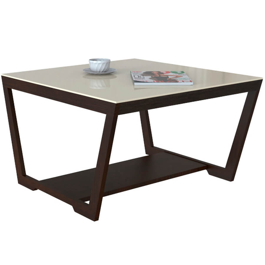 BeautyStyle 1 Журнальный стол Мебелик (Венге/Бежевое стекло)