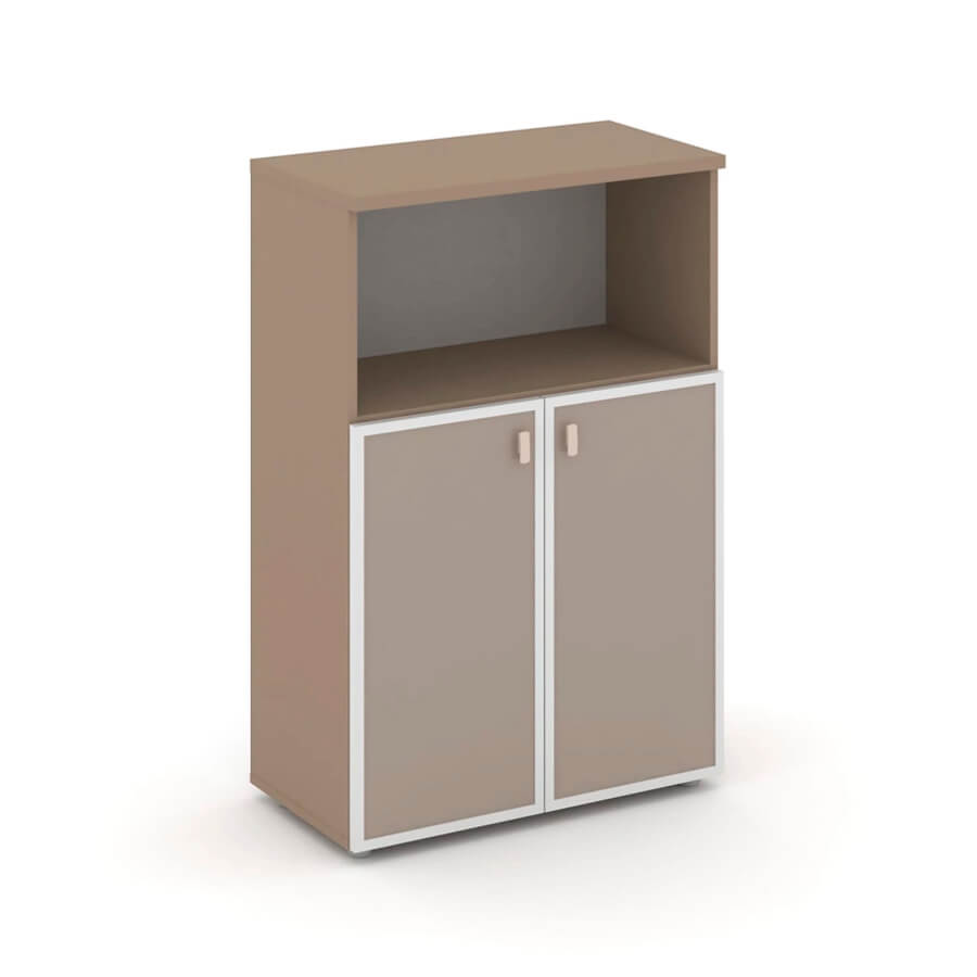 ES.ST-2.2R U Шкаф средний широкий RIVA Estetica (Латте/Лакобель umbra)