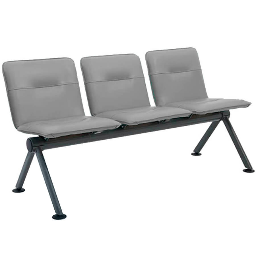 ВЕКТОР БП МС 20/2-03 Многоместная секция  COMFORUM, обивка экокожа (Серый)