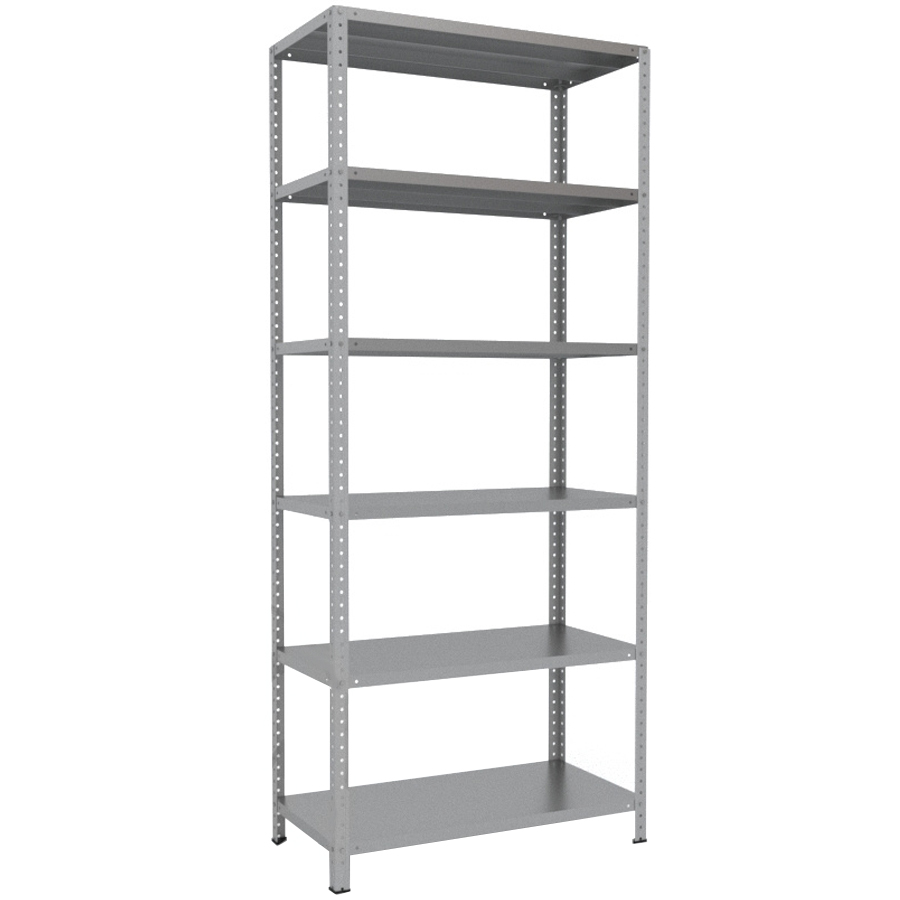 250x100x50 Металлический стеллаж MS HARD, 6 (Cерый полуматовый (RAL 7038))