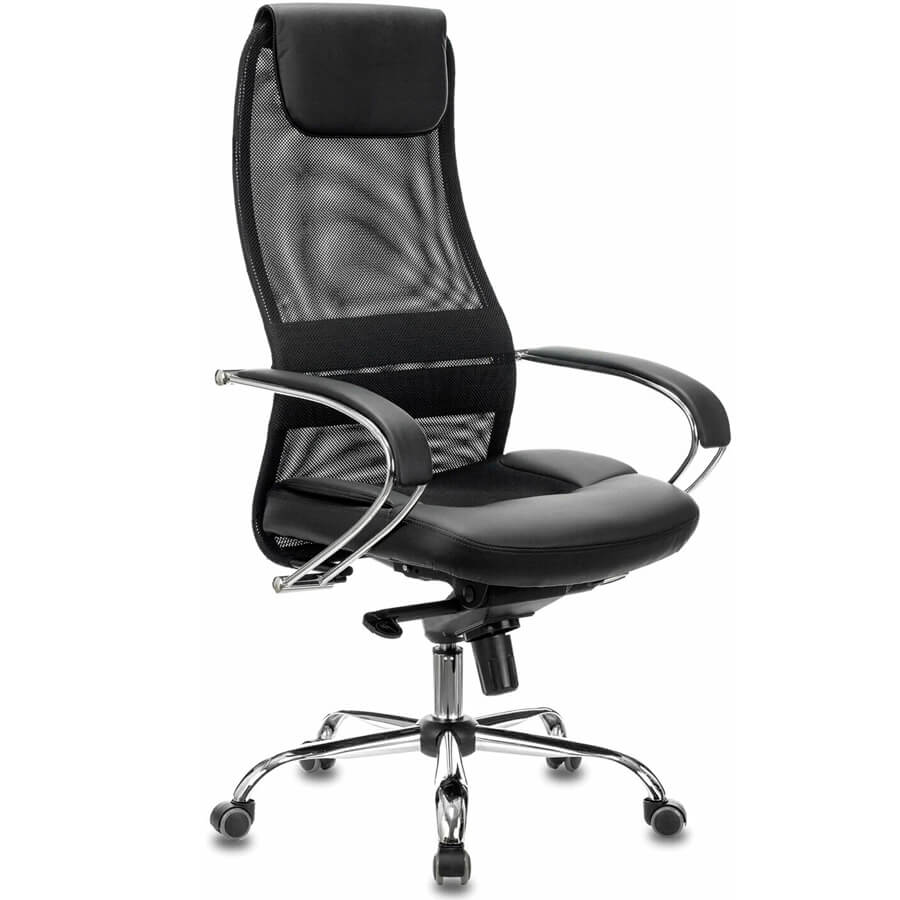 CH-609SL/BLACK Кресло для руководителя  Бюрократ, обивка комбинированный (Спинка сетка черная TW-01, сиденье черное TW-11) CH-609SL/BLACK Кресло для руководителя  Бюрократ, обивка комбинированный (Спинка сетка черная TW-01, сиденье черное TW-11)